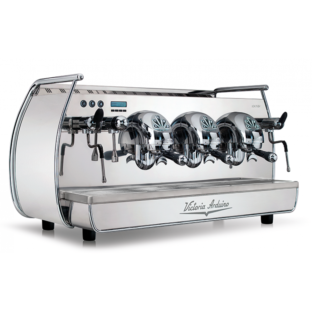 Adonis 1905 Victoria Arduino 3 Group - Quiet Luxury Kafe Ekipmanı Victoria Arduino Adonis 1905 3 grup espresso makinesi, lüks moda kafe ve premium horeca projeleri için quiet luxury endüstriyel tasarım